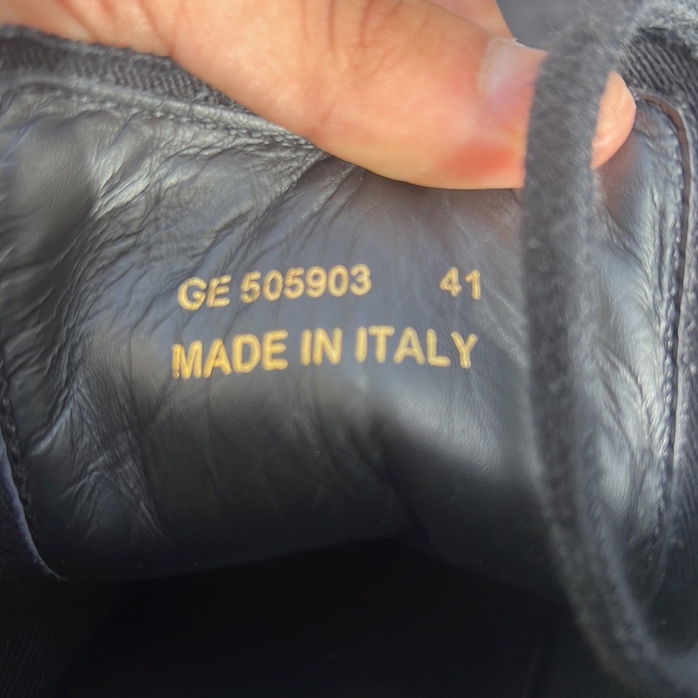 (SOLD) SAINT LAURENT SL/06 M Black Canvas and leather  distressed Sneakers - Picture 6 of 15